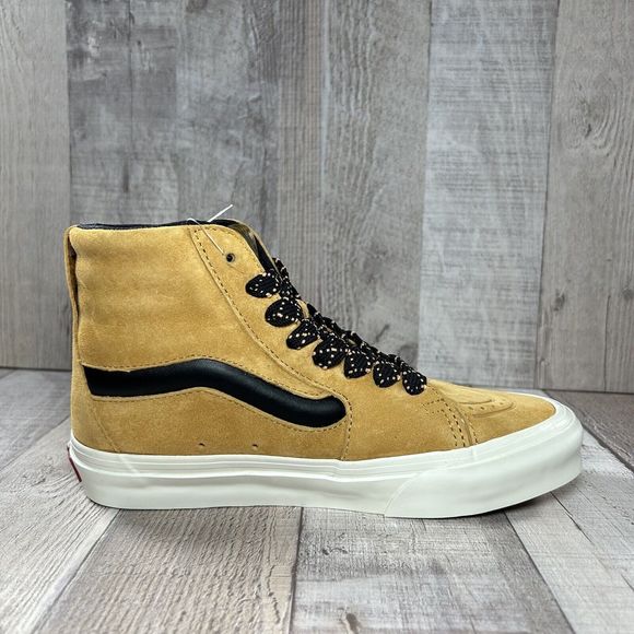 Vans Women's SK8 HI XL Nubuck Honey Gold Sneakers Skate Shoes Size 6 VN0A5KRYZV4 - Picture 6 of 14